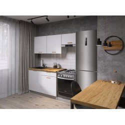 Смарт кухонный гарнитур прямой со шкафом под вытяжку 180 см
